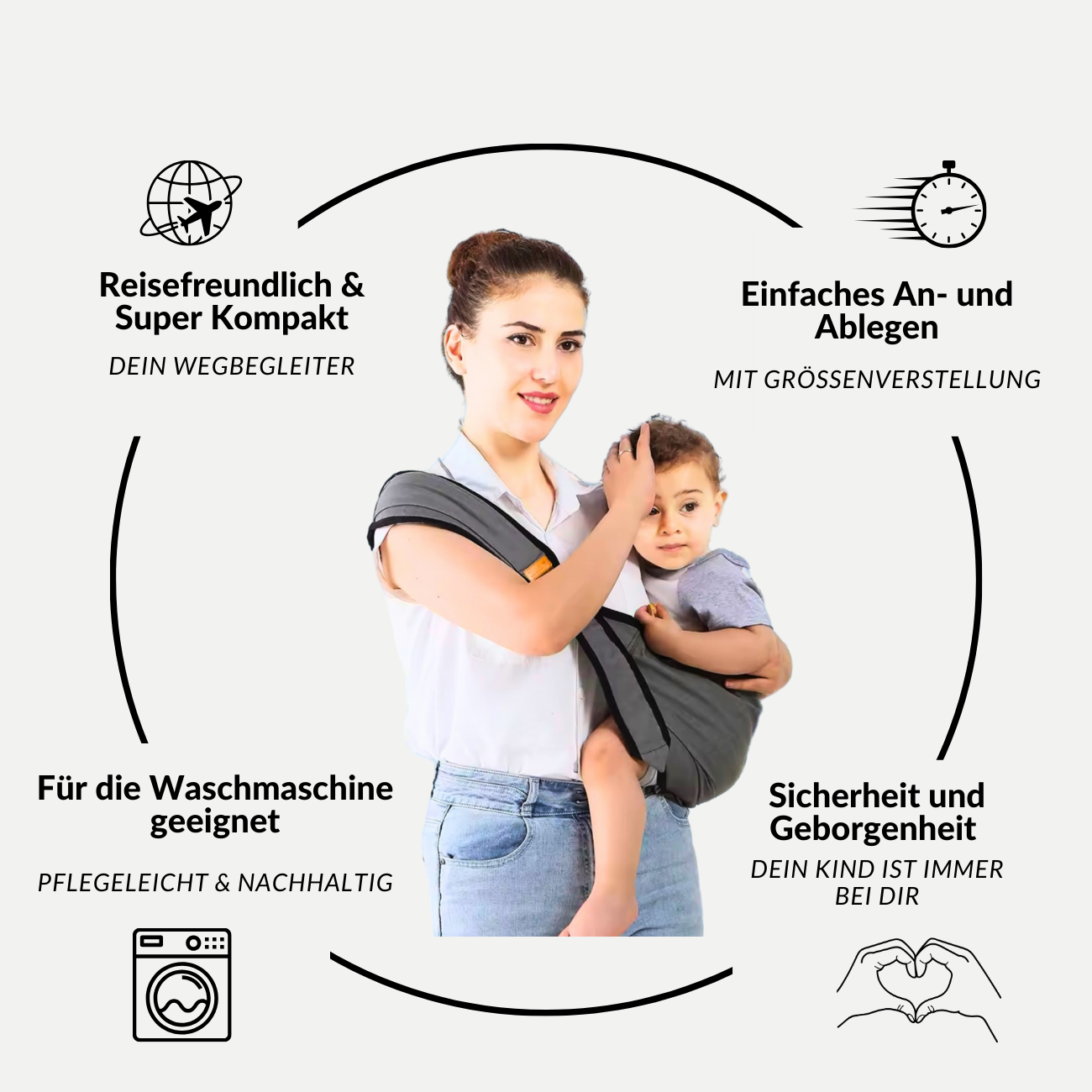 Ergonomische Kindertrage