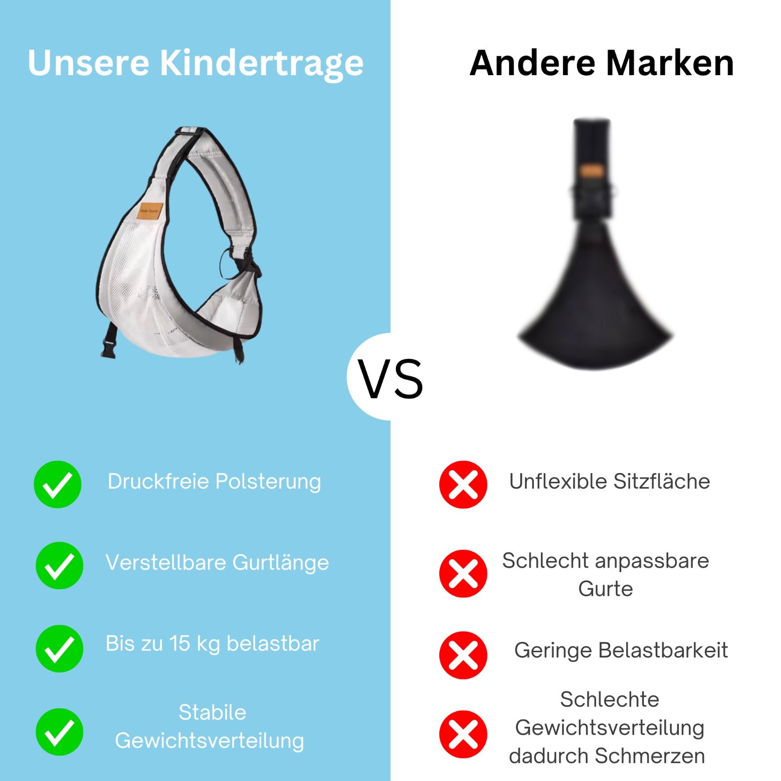Ergonomische Kindertrage