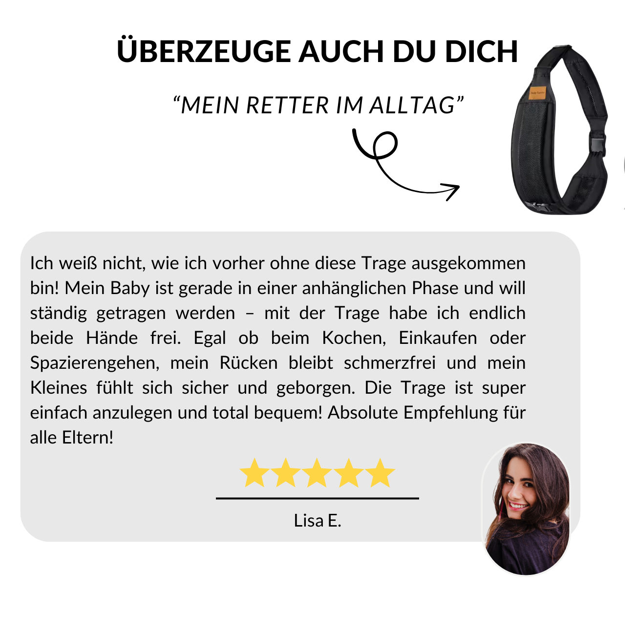 Ergonomische Kindertrage