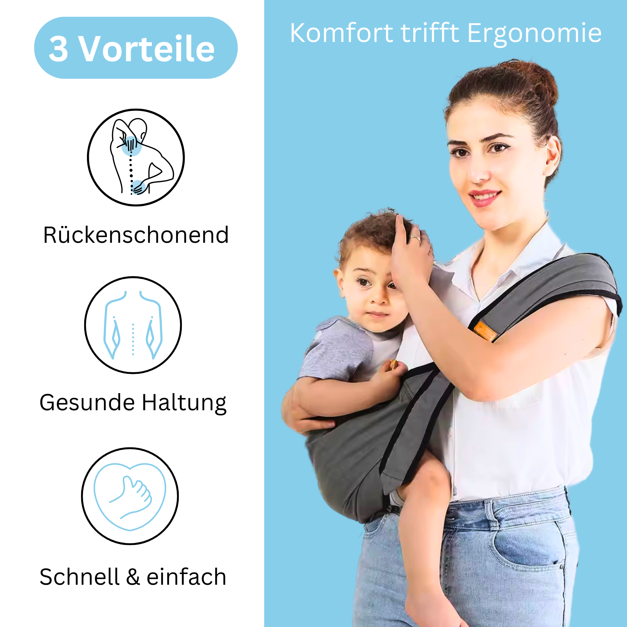 Ergonomische Kindertrage